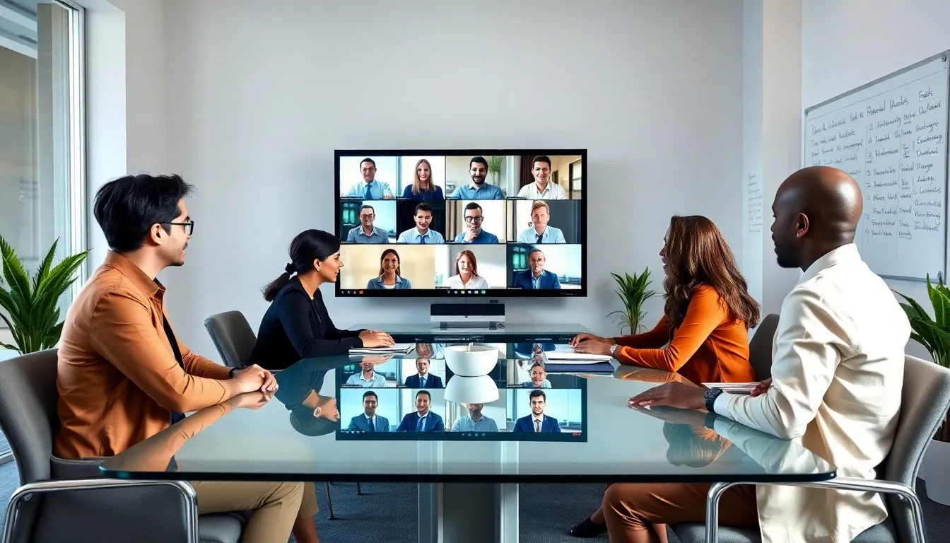 diverse professionals collaborating on federal remote work policies.